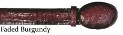 Los Altos Genuine Caiman Croc Belly Western Fashion Belt - Faded Tone -Fashionable Costume LSAL C11U82 FADED 7 55552.1614287687