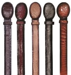 Los Altos Genuine Caiman Croc Belly Western Fashion Belt - Faded Tone