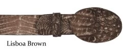 Los Altos Genuine Caiman Croc Belly Western Fashion Tonal Belt -Fashionable Costume LSAL C11U82 Lisboa 5 02680.1614282102