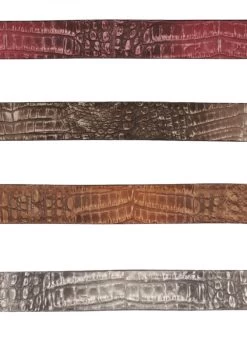 Los Altos Genuine Caiman Croc Belly Western Fashion Tonal Belt -Fashionable Costume LSAL C11U82 Lisboa 7 74064.1614282102