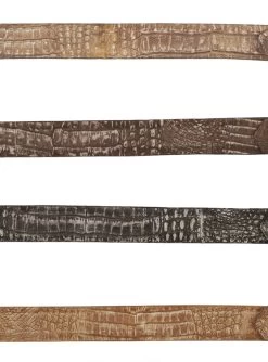 Los Altos Genuine Tonal Caiman Croc Belly Western Fashion Belt -Fashionable Costume LSAL C11U82 Sahara 2 29874.1614286397