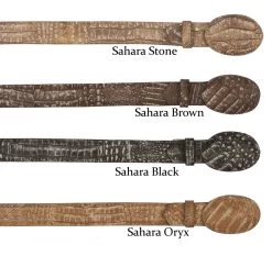Los Altos Genuine Tonal Caiman Croc Belly Western Fashion Belt -Fashionable Costume LSAL C11U82 Sahara 3 19070.1614286397