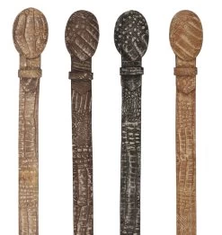 Los Altos Genuine Tonal Caiman Croc Belly Western Fashion Belt