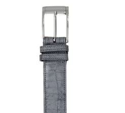Los Altos Genuine Caiman Dress Belt - Grey -Fashionable Costume LSAL C1582 09 GY 2 17729.1610229616