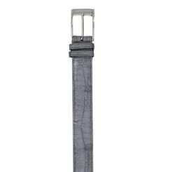 Los Altos Genuine Caiman Dress Belt - Grey