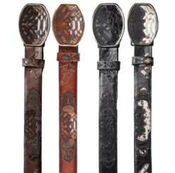 Los Altos Genuine Python Western Fashion Belt