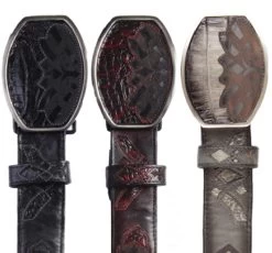 Los Altos Genuine Caiman Belly Western Fashion Belt -Fashionable Costume LSAL WSB C11F82 2 13037.1610141385