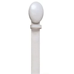 Los Altos Genuine Deer Leather Western Fashion Belt - White