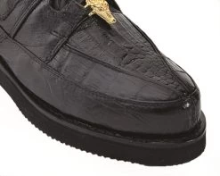 Los Altos Genuine Caiman & Ostrich Casual Ankle Boot - Black -Fashionable Costume LSAL ZA052805 3 38579.1612209436