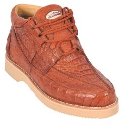Los Altos Genuine Caiman Casual Ankle Boot - Cognac