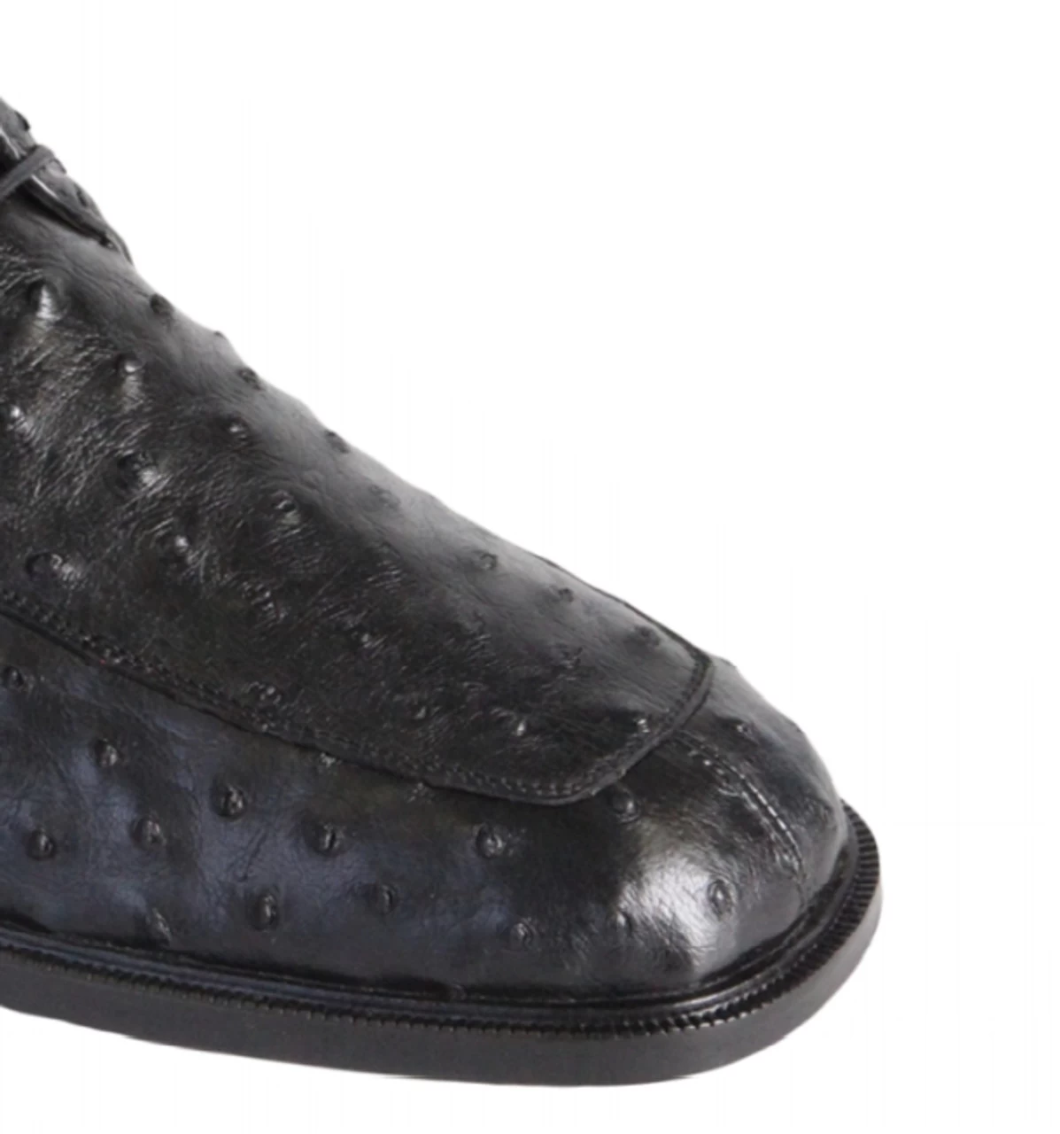 Los Altos Genuine Ostrich Quill Ankle Boot - Black 2 Los Altos Genuine Ostrich Quill Ankle Boot - Black - Image 2