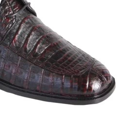 Los Altos Genuine Caiman Belly Ankle Boot - Black Cherry -Fashionable Costume LSAL ZA20682LTH 18 2 44907.1610744662
