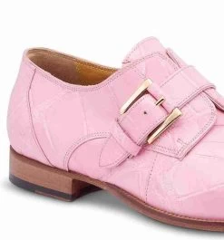 Mauri Pink Genuine Alligator Monk Buckle Dress Shoe 5 Mauri Pink Genuine Alligator Monk Buckle Dress Shoe -Fashionable Costume MRI SH 4853 P 2 33029.1668279193