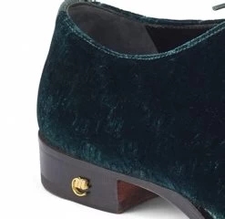 Mauri Genuine Alligator And Velvet Dress Shoe - Hunter Green -Fashionable Costume MRI SH 4948GR 3 72502.1636133590