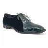 Mauri Genuine Alligator And Velvet Dress Shoe - Hunter Green