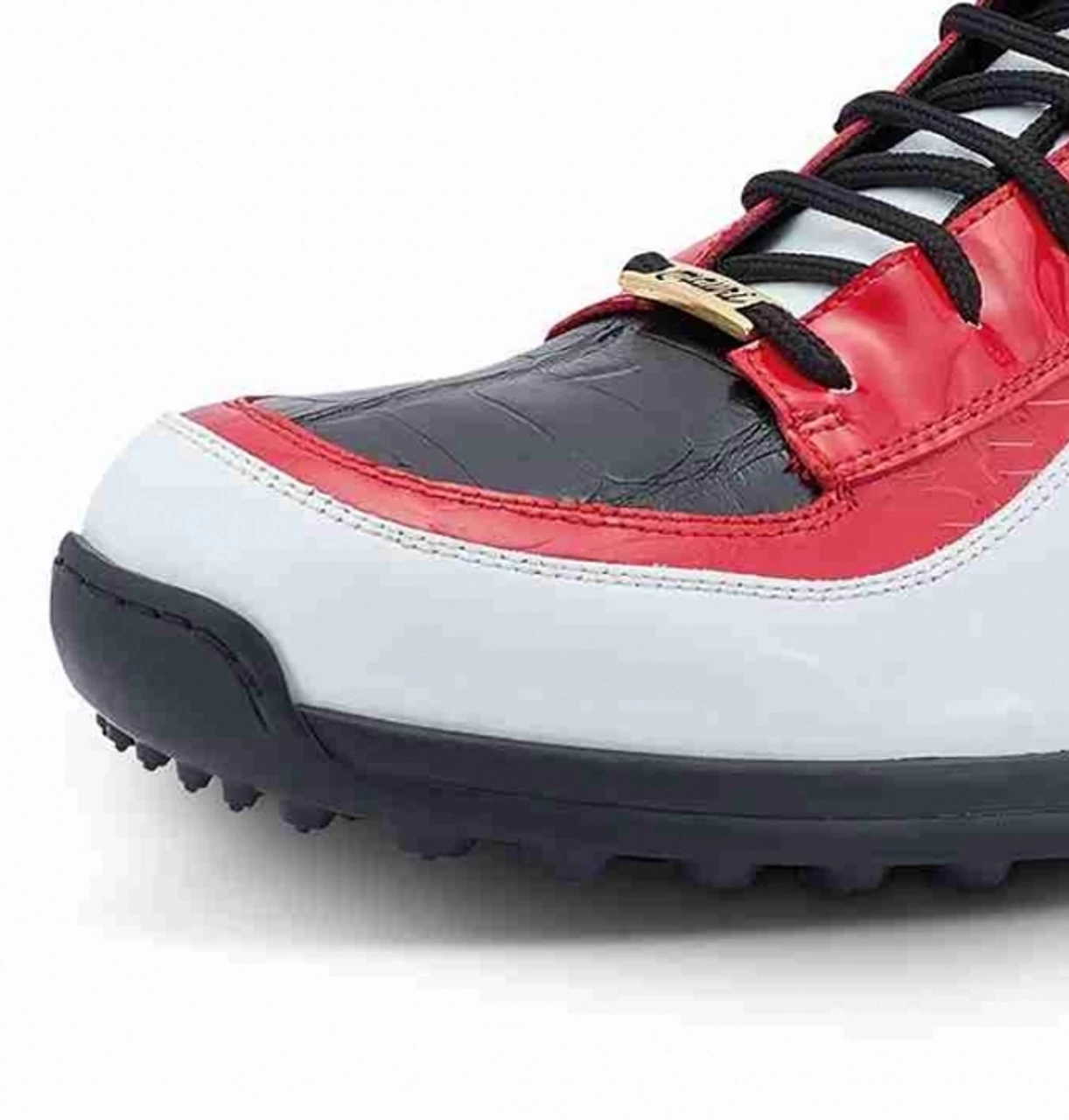 Mauri Genuine Red & Black Crocodile & Ostrich High Top Sneakers 5 Mauri Genuine Red & Black Crocodile & Ostrich High Top Sneakers - Image 5