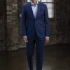MaxDavoli 2-Button Super 150's Wool Sharkskin Suit