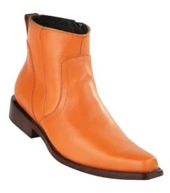 Original Michel Boot Co. Nappa Leather Side Zip Snub Toe Ankle Boot -Fashionable Costume ORB 567B4651 34803.1520538662