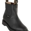 Original Michel Boot Co. Grasso Finish Leather Comfort Tread Sole Ankle Boot