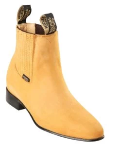 Original Michel Boot Co. Suede Charro Ankle Boot - Leather Sole -Fashionable Costume ORB H61 SU HNG 62771.1520533565