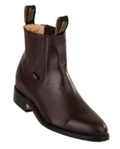 Original Michel Boot Co. Charro Deer Leather Ankle Boot - Welt Leather Sole