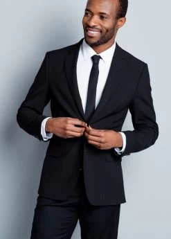 Paul Betenly Suit Separate - 2-Button Slim Fit Super 120's Vantage Wool