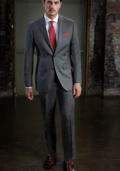 Privé 100% Wool Pindot Weave Suit - Slim Fit