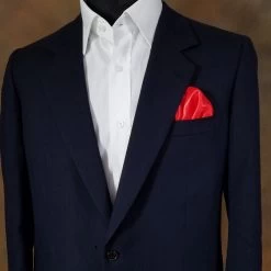 Bright Red Satin Pre-Folded Pocket Square Insert -Fashionable Costume Red 03023.1675032110