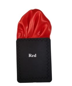 Bright Red Satin Pre-Folded Pocket Square Insert -Fashionable Costume Red ebay 08502.1675032095