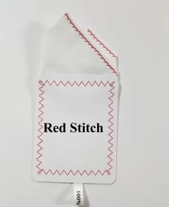 100% Cotton Pre-Folded Pocket Square Handkerchief Insert - Red On White -Fashionable Costume Red stitch ebay 65262.1671826049