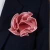 Antonio Ricci 2-in-1 Pouf Round Pocket Square - Rose Pink