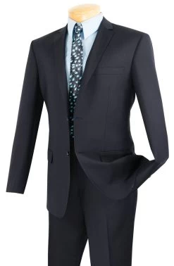 Vinci 2-Button Navy Classic Suit - Slim Fit