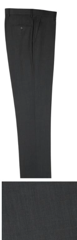 Tiglio 100% Italian Wool Modern Fit Slacks - 14 Colors -Fashionable Costume TGL PT 2560 charcoalbirds 69375.1527018253