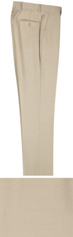 Tiglio 100% Italian Wool Modern Fit Slacks - 14 Colors -Fashionable Costume TGL PT 2560 sand 31967.1527018253