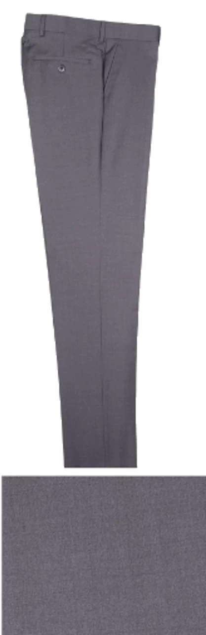 Tiglio 100% Italian Wool Slim Fit Slacks - 7 Colors 2 Tiglio 100% Italian Wool Slim Fit Slacks - 7 Colors - Image 2