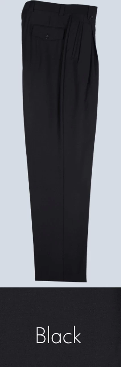 Tiglio 100% Wool Pleated Wide-Legged Slacks 8 Tiglio 100% Wool Pleated Wide-Legged Slacks - Image 8