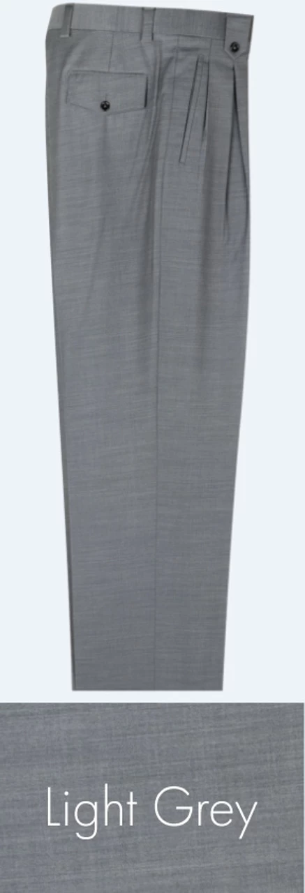 Tiglio 100% Wool Pleated Wide-Legged Slacks 4 Tiglio 100% Wool Pleated Wide-Legged Slacks - Image 4