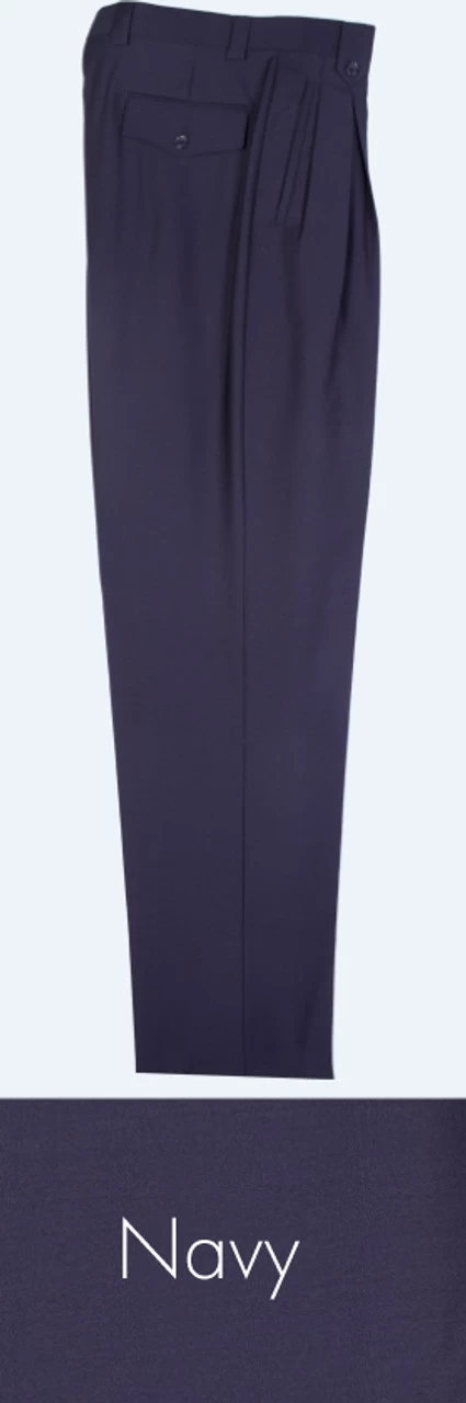 Tiglio 100% Wool Pleated Wide-Legged Slacks 7 Tiglio 100% Wool Pleated Wide-Legged Slacks - Image 7