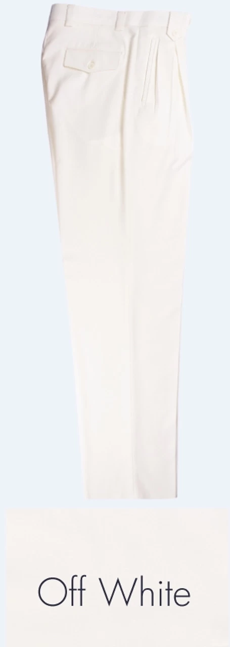 Tiglio 100% Wool Pleated Wide-Legged Slacks 2 Tiglio 100% Wool Pleated Wide-Legged Slacks - Image 2