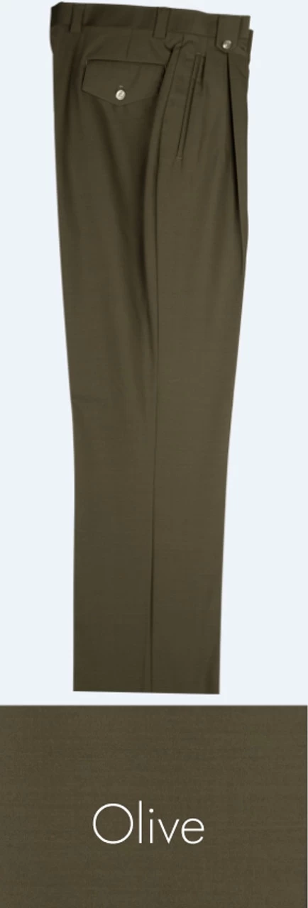 Tiglio 100% Wool Pleated Wide-Legged Slacks 9 Tiglio 100% Wool Pleated Wide-Legged Slacks - Image 9