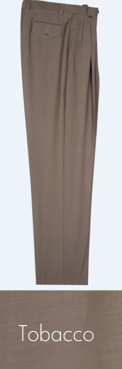 Tiglio 100% Wool Pleated Wide-Legged Slacks 5 Tiglio 100% Wool Pleated Wide-Legged Slacks - Image 5