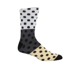 ThreadJar Premium Cotton & Spandex Socks - Multi Color Dot Design