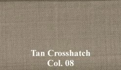 Barocci Pleated Super 150's Wool Italian Dress Slacks -Fashionable Costume Tan Crosshatch 71643.1679087318