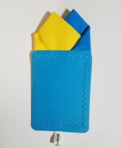 Ukraine Flag Color - Men's Cotton Pre-folded Pocket Square Handkerchief Insert -Fashionable Costume Ukraine4 90725.1677014724