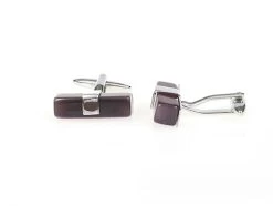 X-Long Purple Cat's Eye Bar Cufflinks (V-CF-56019PR-S) -Fashionable Costume V CF 56019PR S 2 57027.1523005940