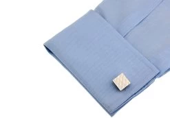 Silver Square Cufflinks (V-CF-65085S) -Fashionable Costume V CF 65085S 2 58912.1535161863