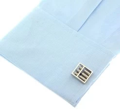 Large Silver Abacus Cufflinks (V-CF-71095) -Fashionable Costume V CF 71095 2 32752.1576206323