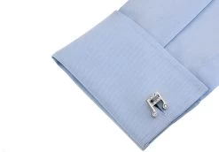 Clear Swarovski® Crystal Musical Note Cufflinks (V-CF-C502C-S) -Fashionable Costume V CF C502C S 3 45360.1522711215