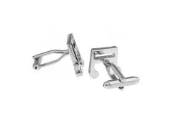 Clear Swarovski® Crystal Musical Note Cufflinks (V-CF-C502C-S) -Fashionable Costume V CF C502C S 4 81807.1522711215