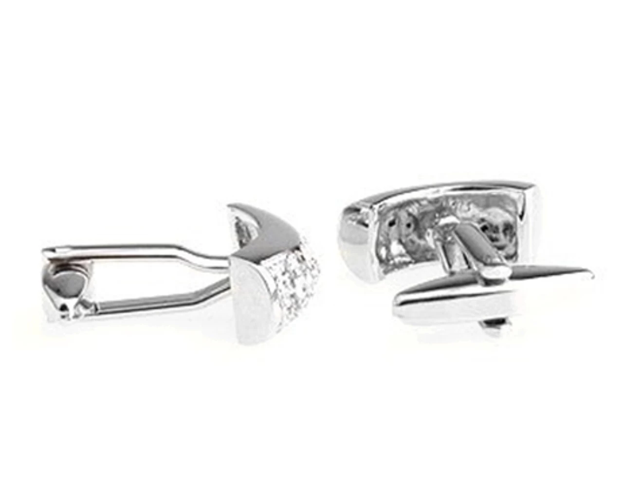 Diamond Swarovski® Crystal Arch Cufflinks (V-CF-C525C) 2 Diamond Swarovski® Crystal Arch Cufflinks (V-CF-C525C) - Image 2